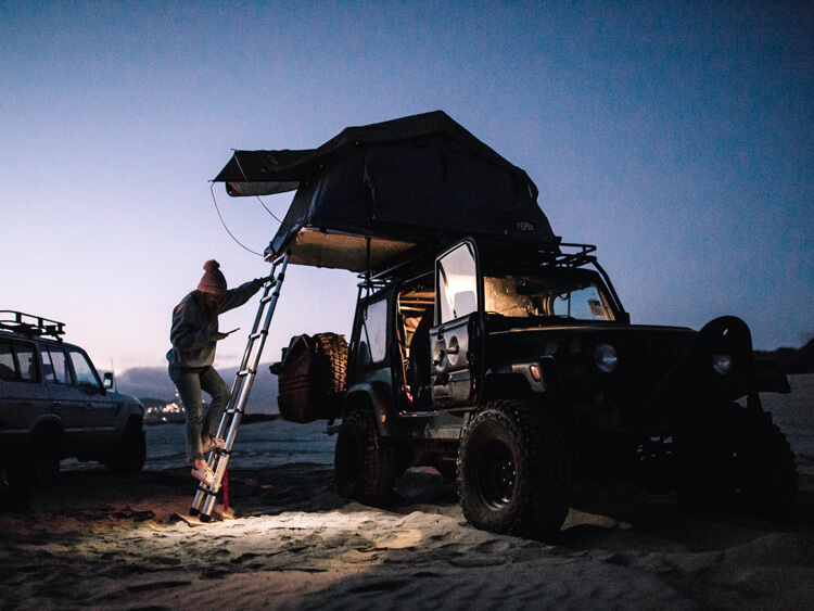 Camping and overland gear for off-road adventures